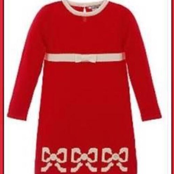 Hartstrings Girls Infant Long Sleeve Red Sweater Dress/ panty NWT Size 12 Month. - Picture 1 of 1